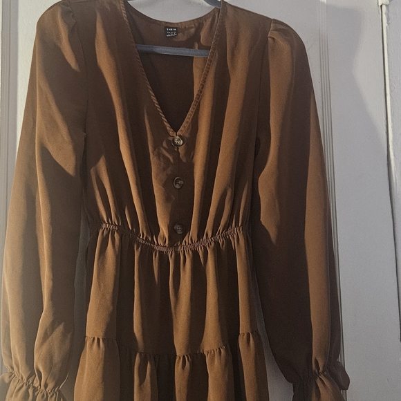 SHein rust orange dress size small - Picture 3 of 3